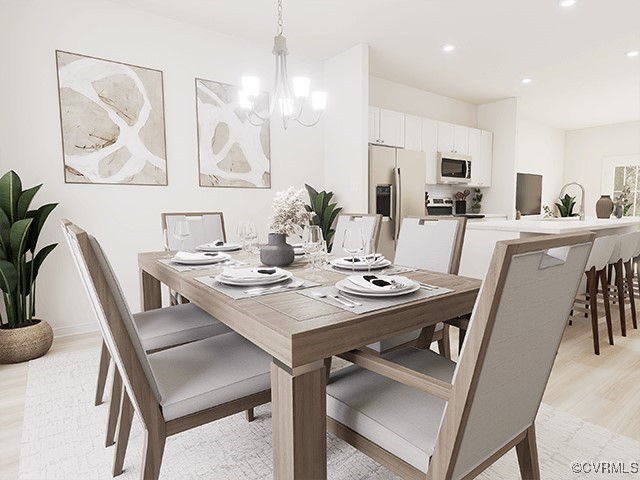207 Whiteside Road Sandston, VA 23150 - Photo 6 of 19 a view of a dining room with furniture and wooden floor