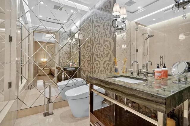 a view of a brick wall