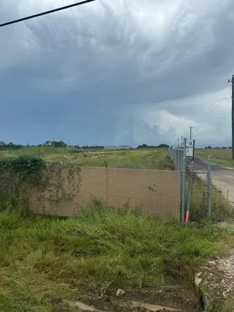 a view of a lake from a yard