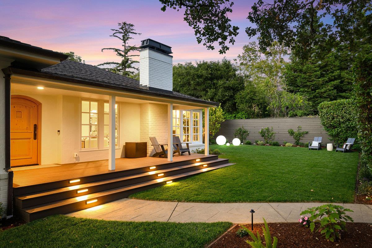 130 Stonehedge Road Hillsborough, CA 94010 - Photo 26 of 32 a view of a house with backyard and sitting area