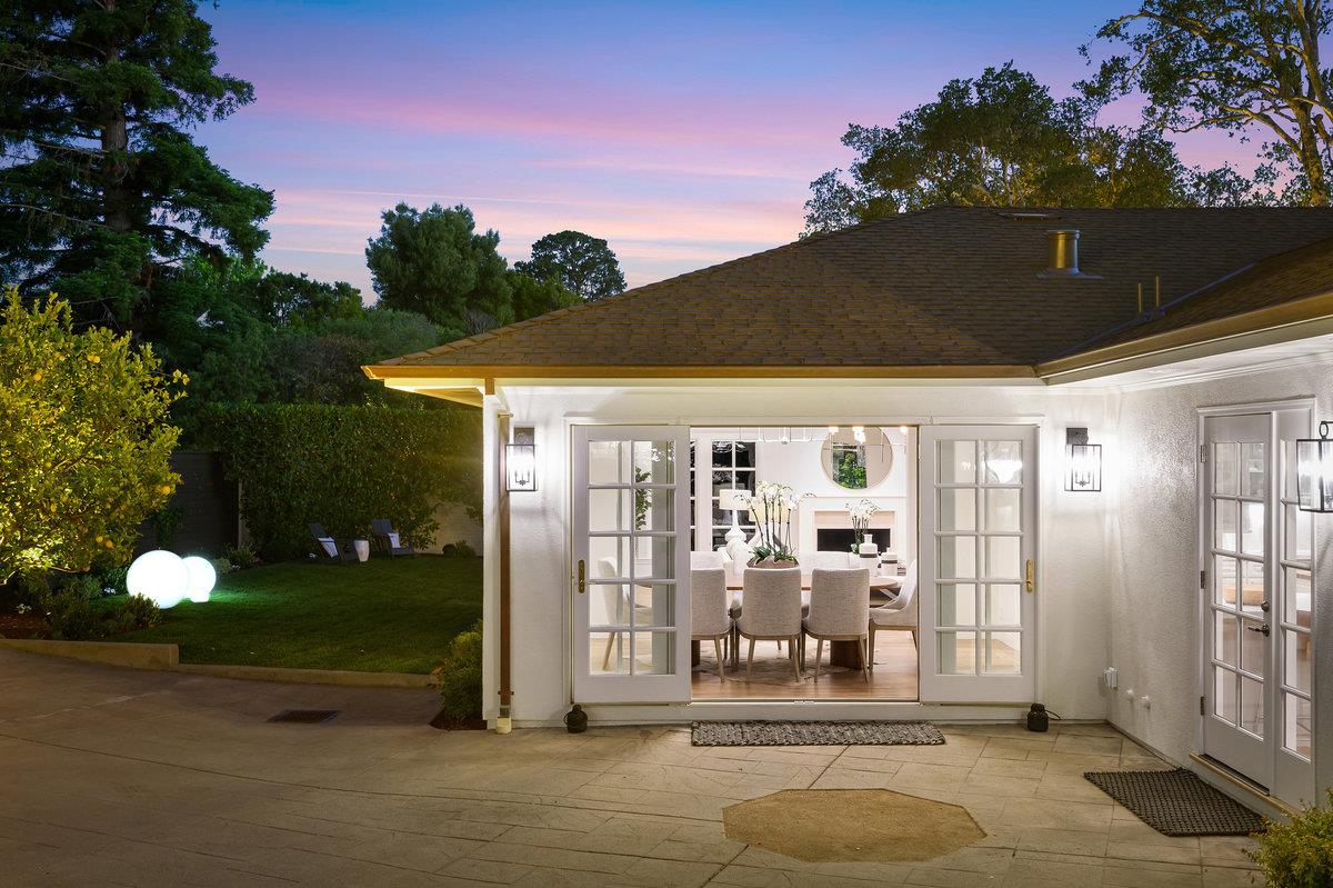 130 Stonehedge Road Hillsborough, CA 94010 - Photo 28 of 32 a view of a house with backyard porch and sitting area