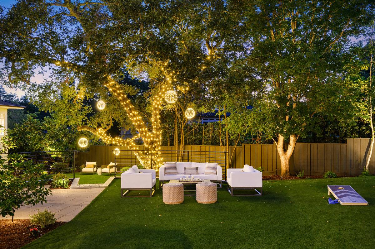 130 Stonehedge Road Hillsborough, CA 94010 - Photo 32 of 32 a view of a chairs and table in backyard