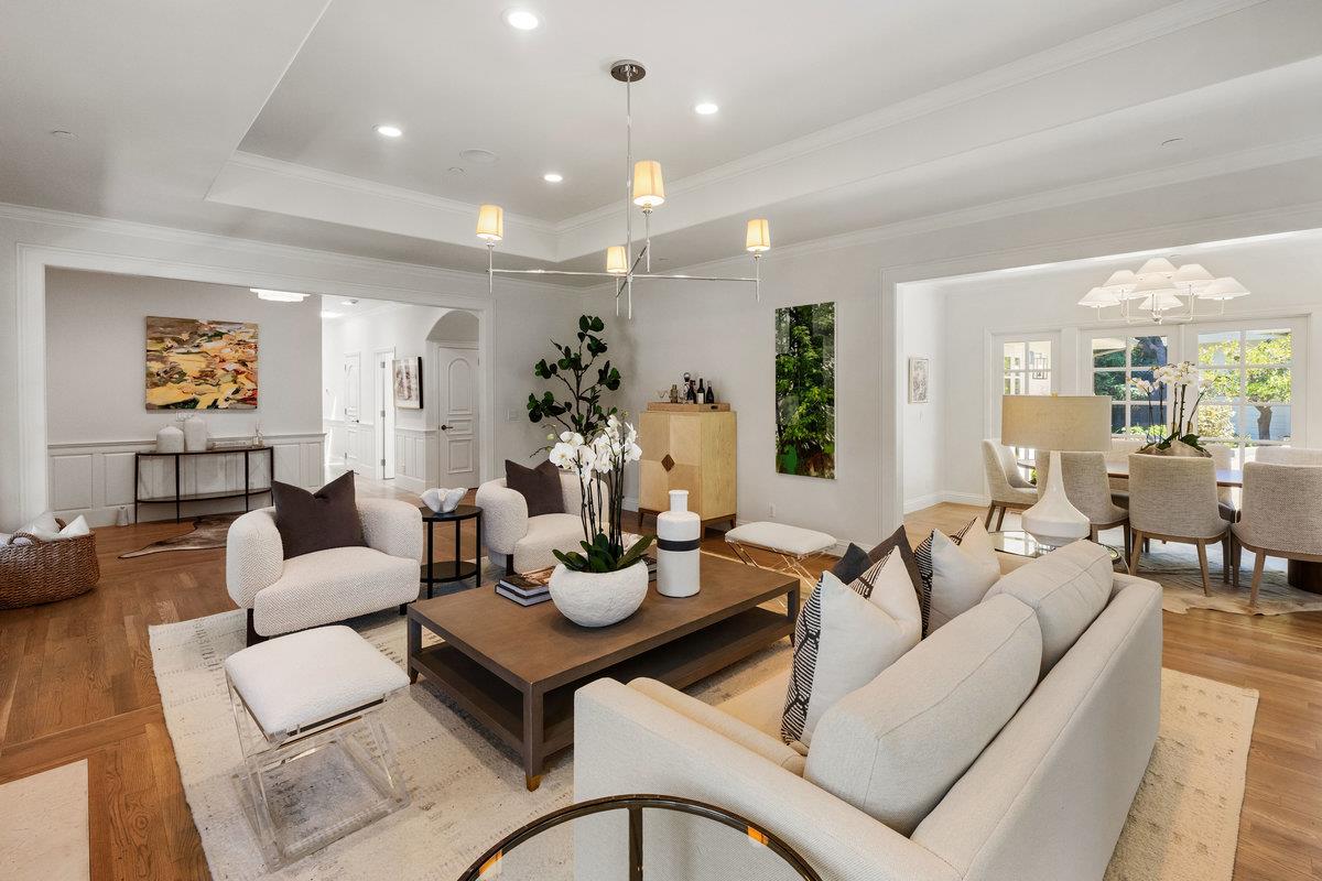 130 Stonehedge Road Hillsborough, CA 94010 - Photo 5 of 32 a living room with furniture and a large window