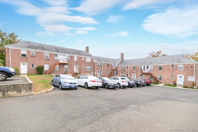 a view of yard with car parked