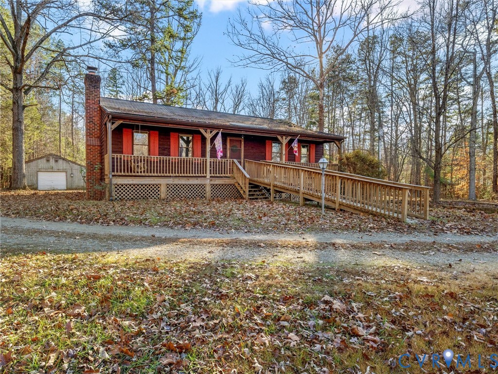 4905 Old Buckingham Road Powhatan, VA 23139 - Photo 42 of 50 a view of a house with a yard