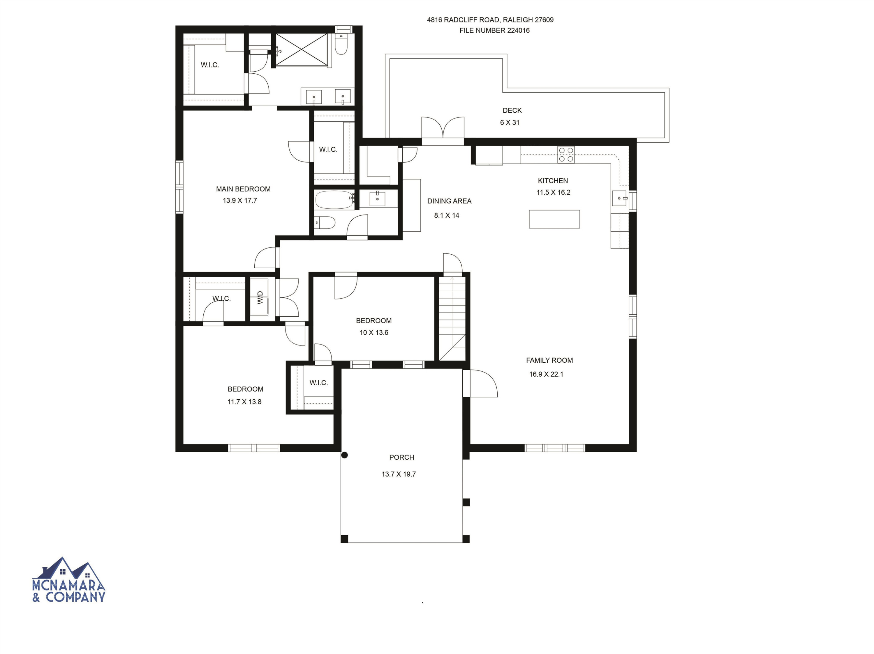 4816 Radcliff Road Raleigh, NC 27609 - Photo 50 of 52 First floor floorplan
