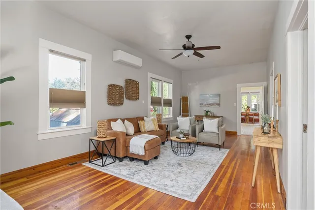 a backyard of a house with seating space