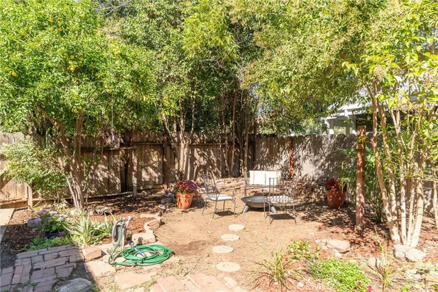 a view of a livingroom with a flat screen tv