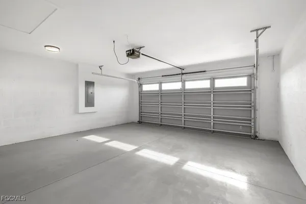 a view of a room with an ocean view