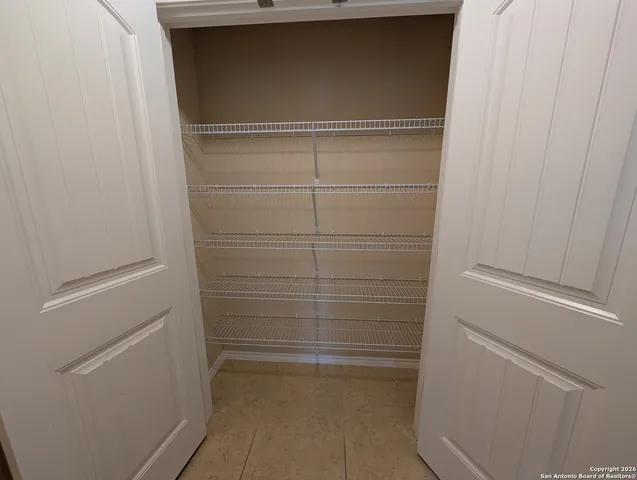 a close view of closet
