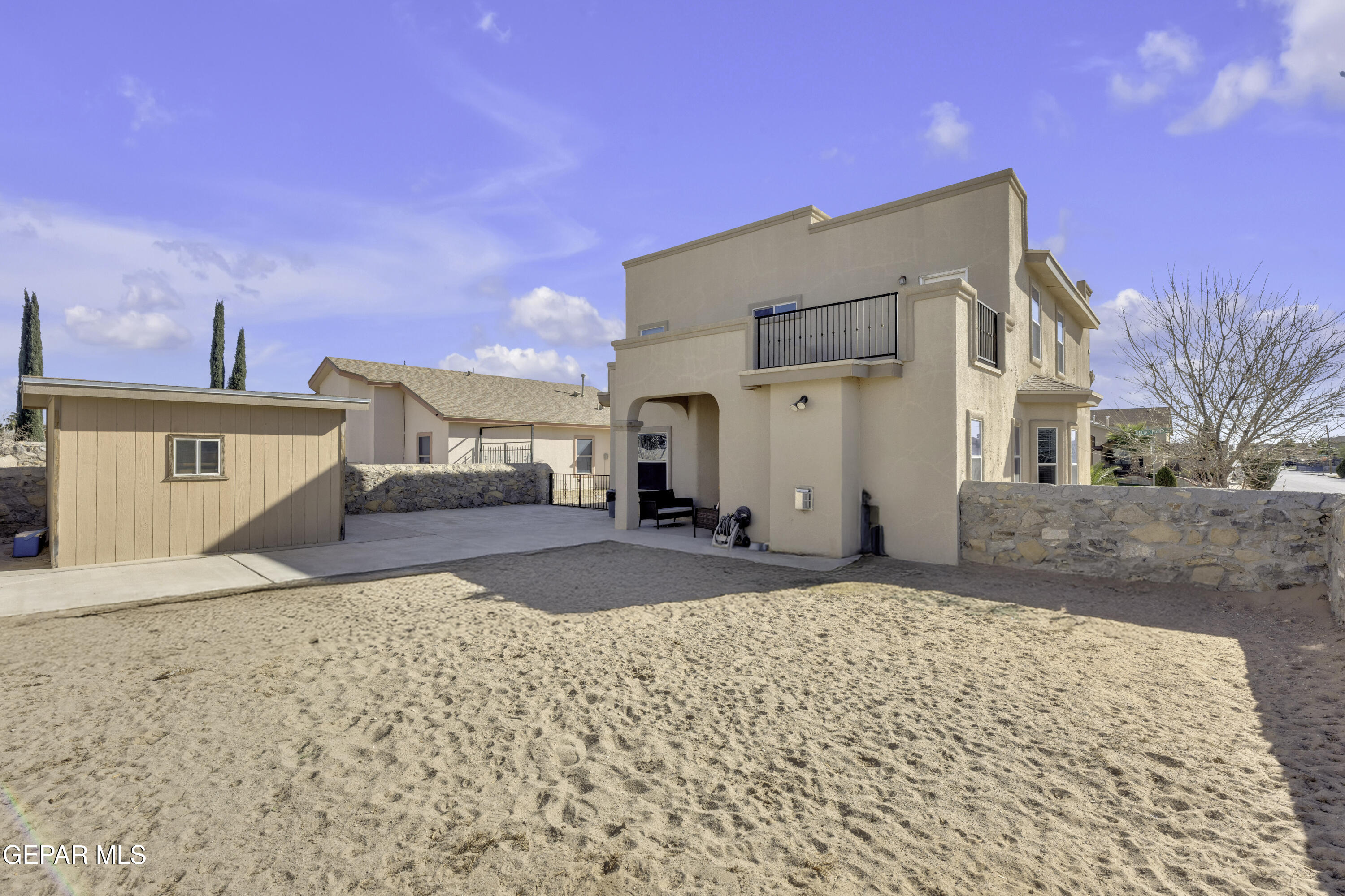 14401 Delta Point Court El Paso, TX 79938 - Photo 36 of 49 a view of a house with a snow in the background