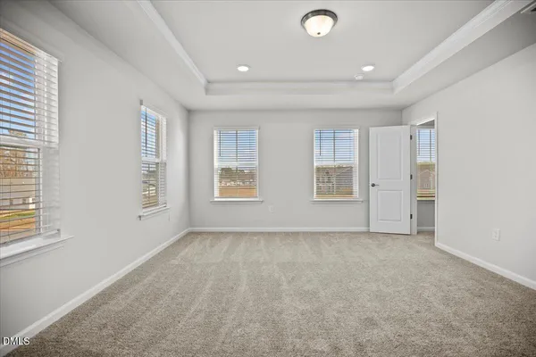 an empty room with an entryway