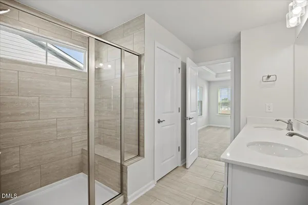 an empty room with an entryway