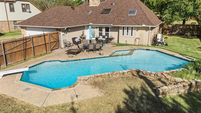 a view of a house with pool