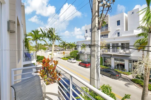 an aerial view of multiple houses