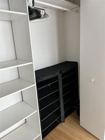 a view of walk in closet