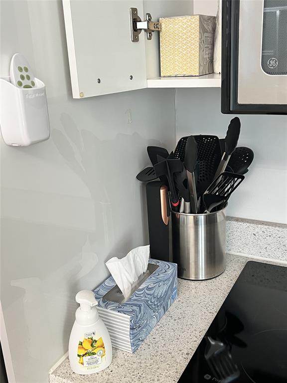 133 Northeast 2nd Avenue, Unit 1610 Miami, FL 33132 - Photo 30 of 52 a kitchen with a sink and a stove with wooden floor