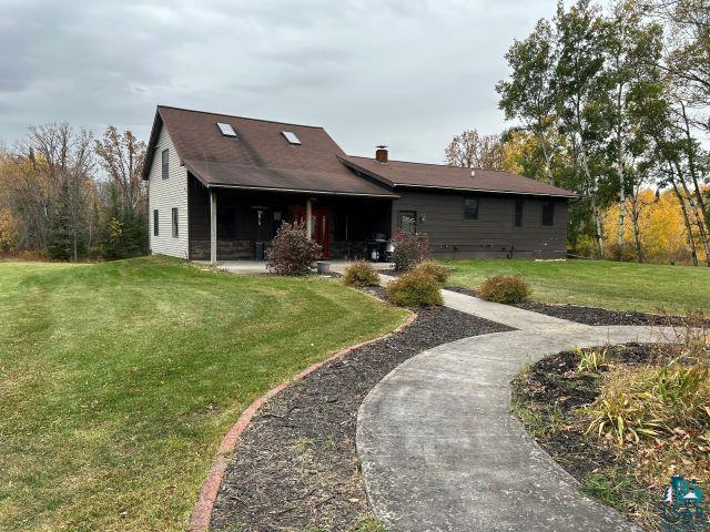 concrete walk and covered patio