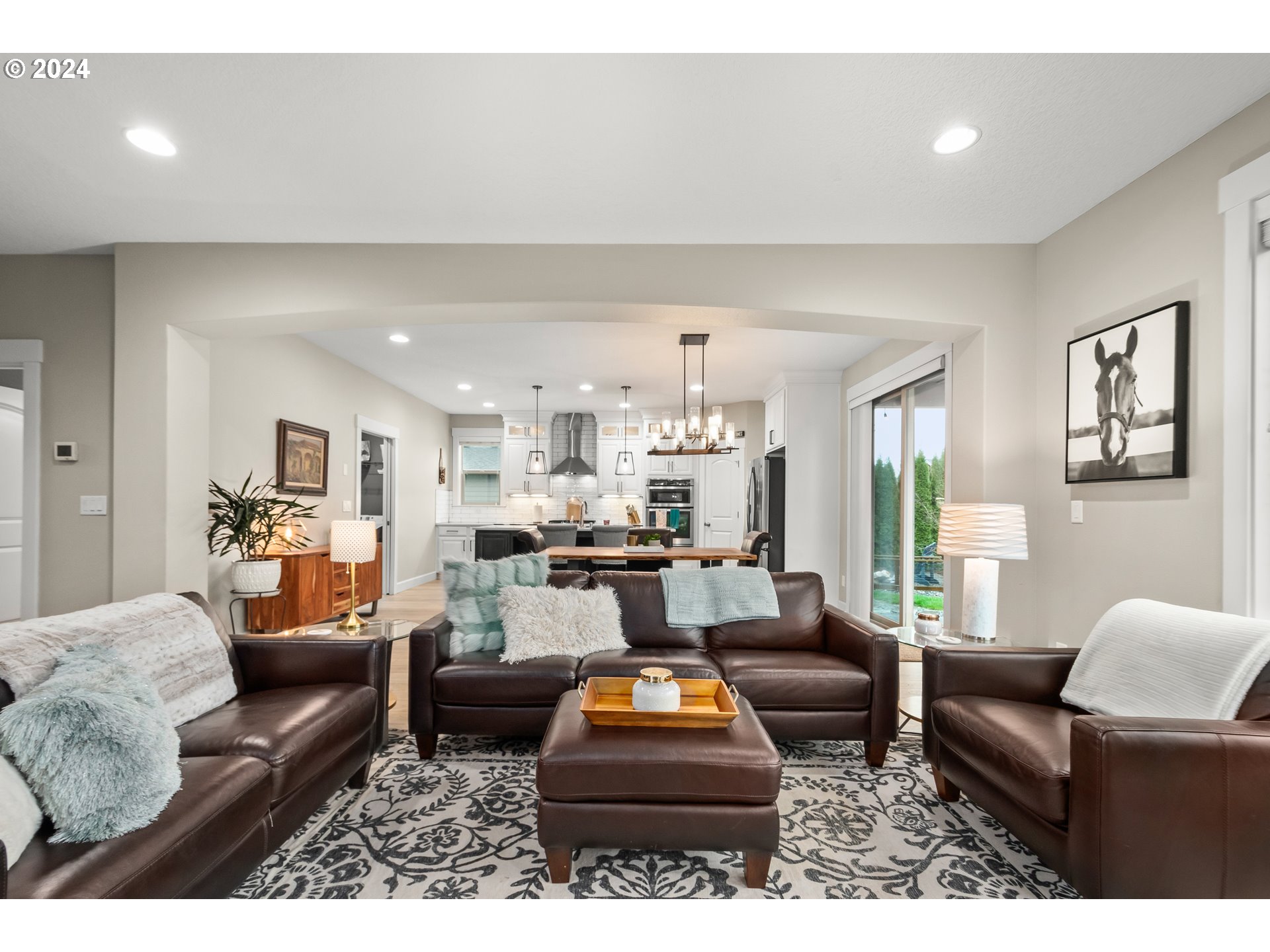 2804 Northeast 167th Circle Ridgefield, WA 98642 - Photo 9 of 36 a living room with furniture fireplace and a window