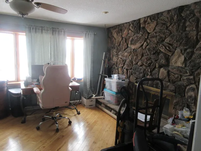 a room with furniture and window