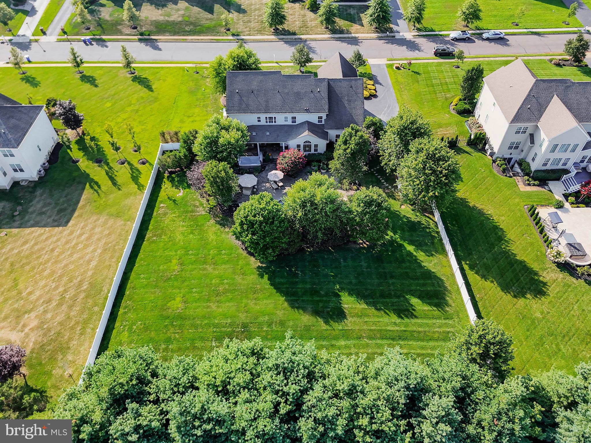 15 Manchester Court Columbus, NJ 08022 - Photo 64 of 80 an aerial view of house with a swimming pool