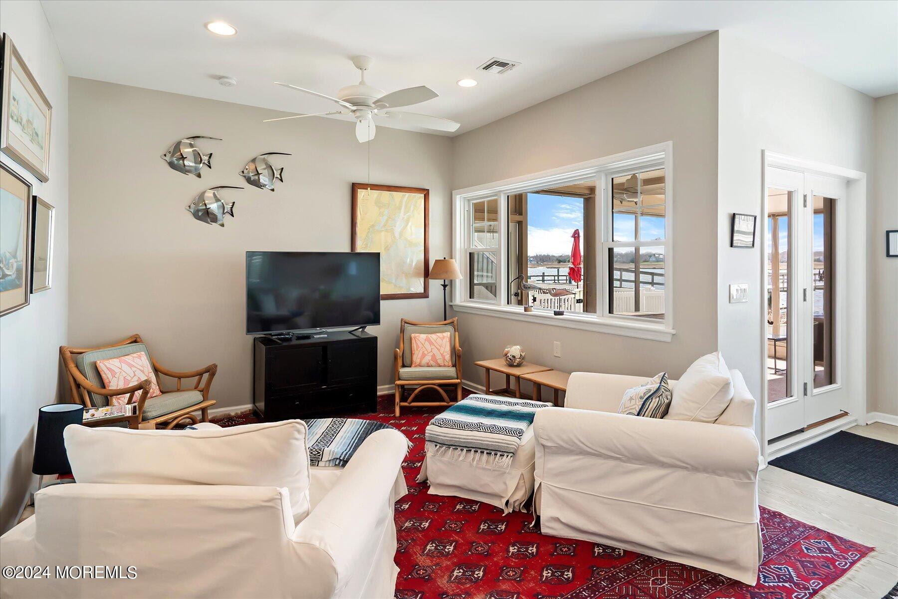 2 Riverview Place Sea Bright, NJ 07760 - Photo 12 of 40 Living area w/ TV