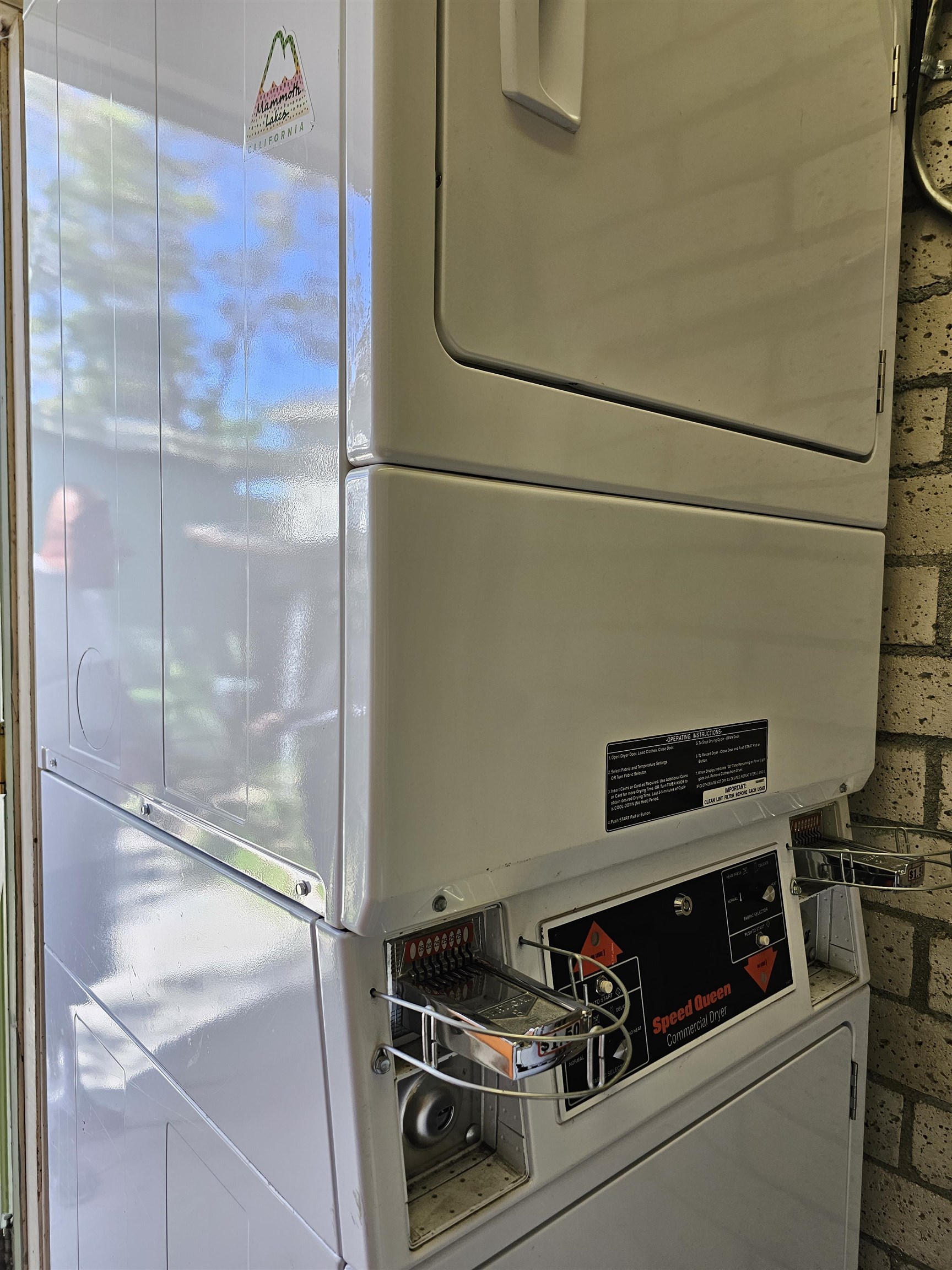 363 Short Street Bishop, CA 93514 - Photo 10 of 17 White stacked Speed Queen commercial washer and dryer unit