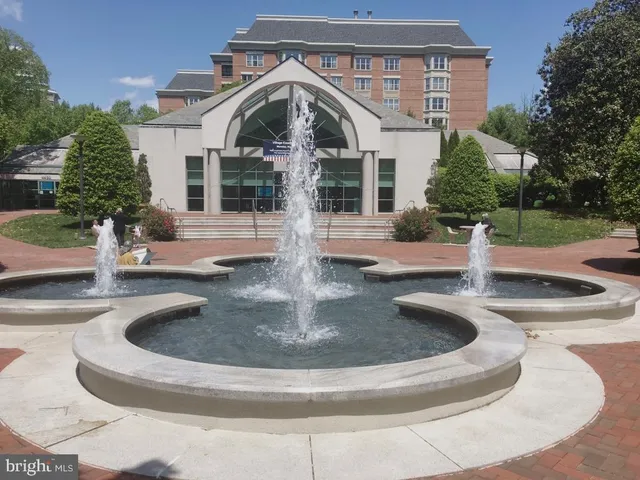 a front view of a building with street view