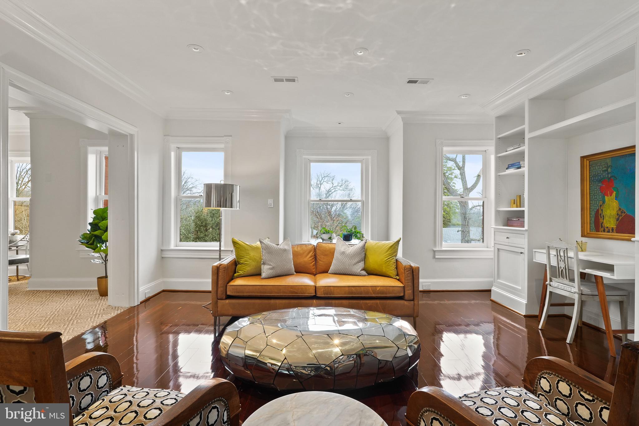 3010 R Street Northwest, Unit 3 Washington, DC 20007 - Photo 4 of 27 Exotic Lacquered Hardwood Floors