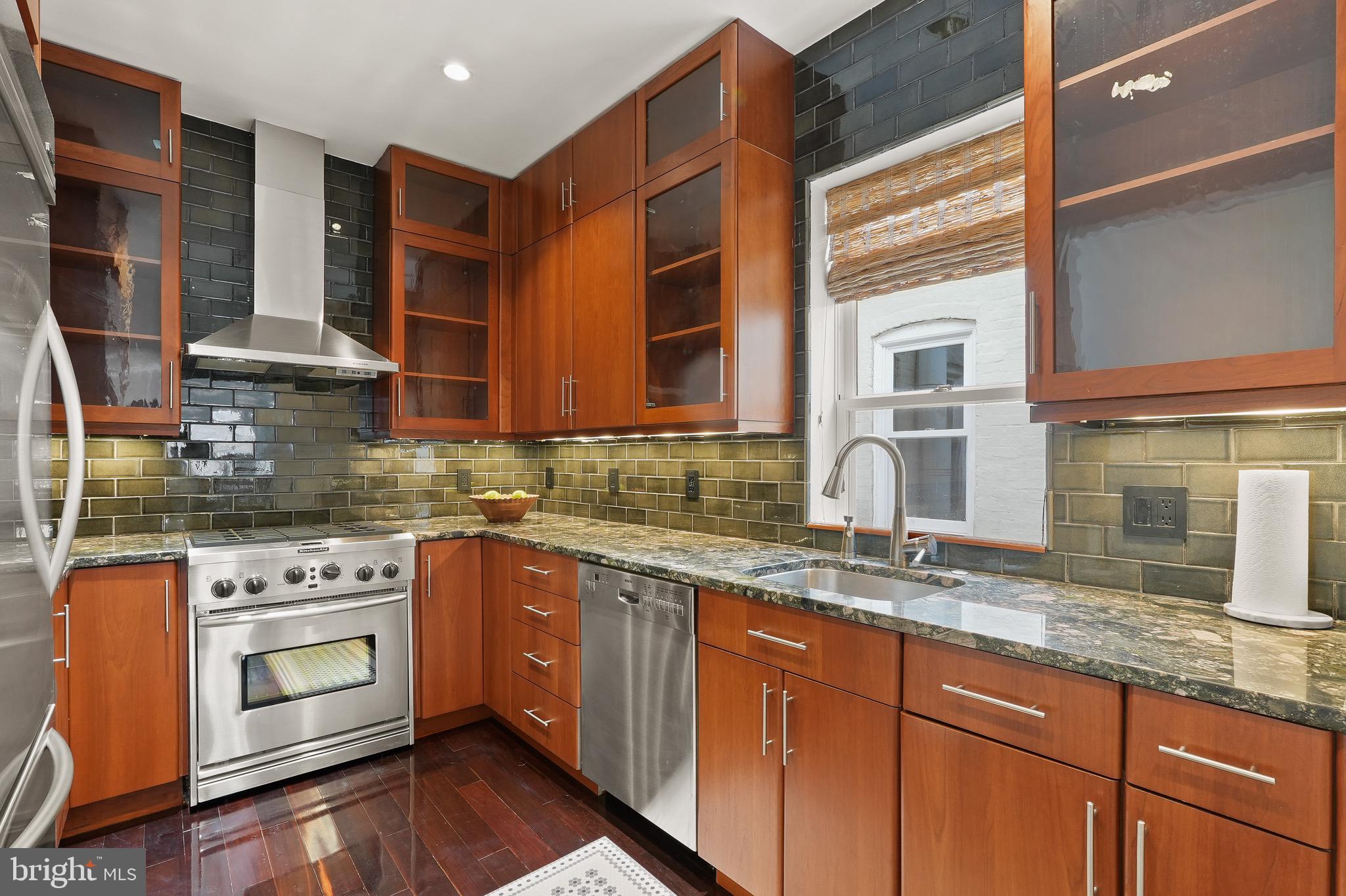 3010 R Street Northwest, Unit 3 Washington, DC 20007 - Photo 7 of 27 One of Two Kitchens. Pro Appliances.