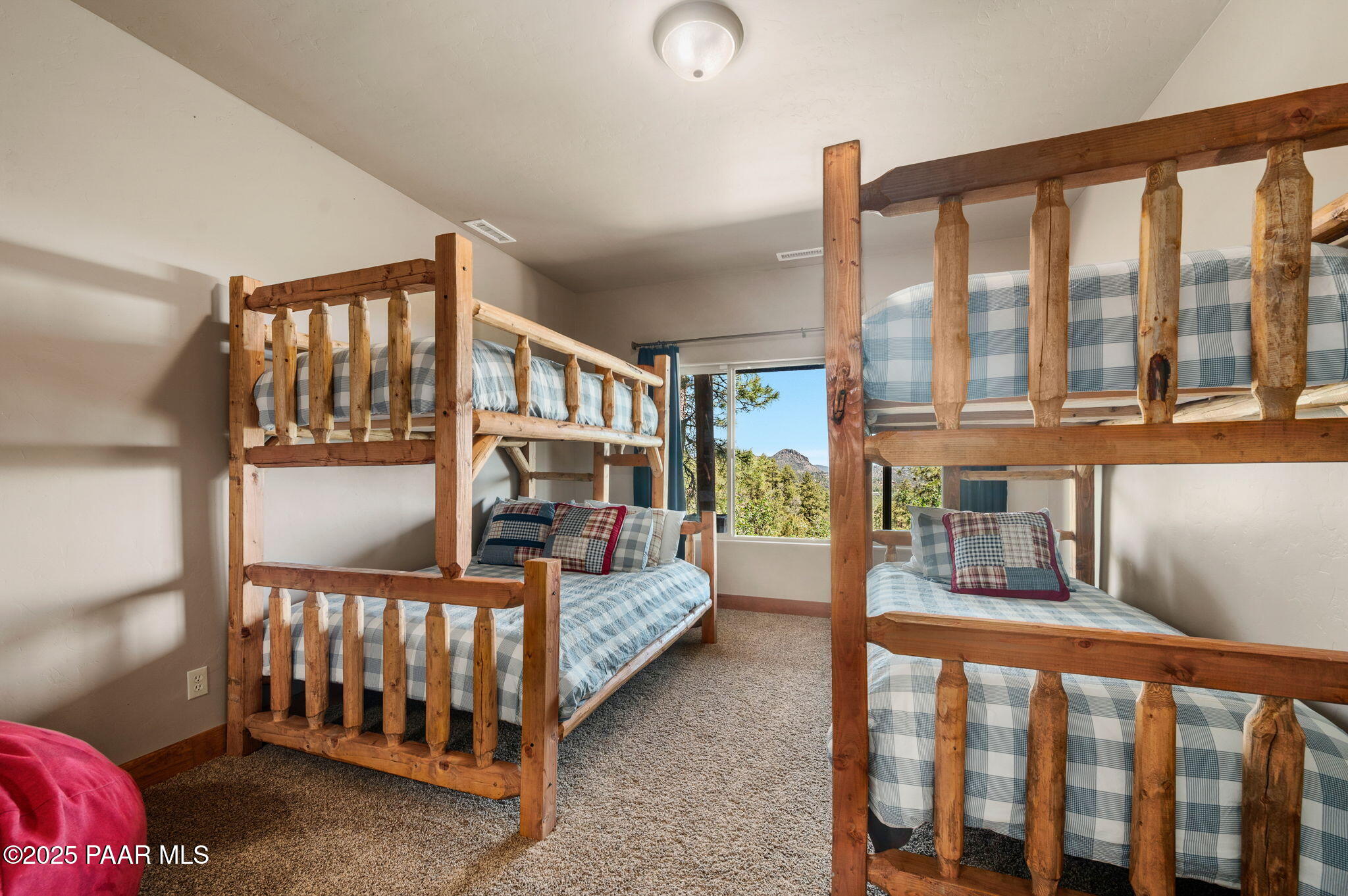 2700 Butterfly Ridge Prescott, AZ 86303 - Photo 32 of 53 Cozy Guest Bunk Room with Forest Views