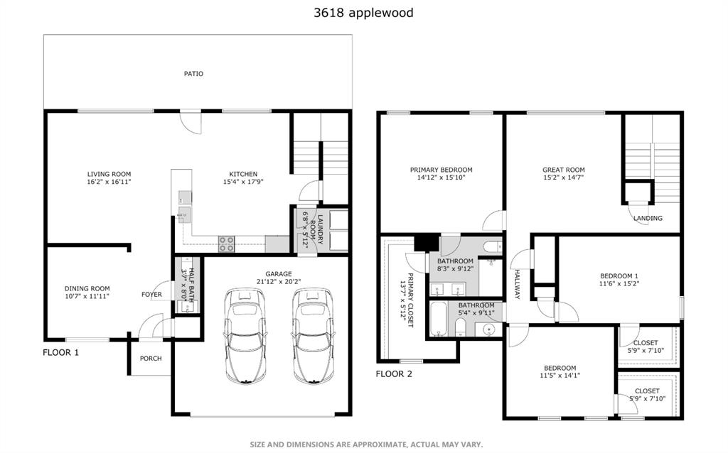 3618 Applewood Road Melissa, TX 75454 - Photo 39 of 39 a picture of a floor plan