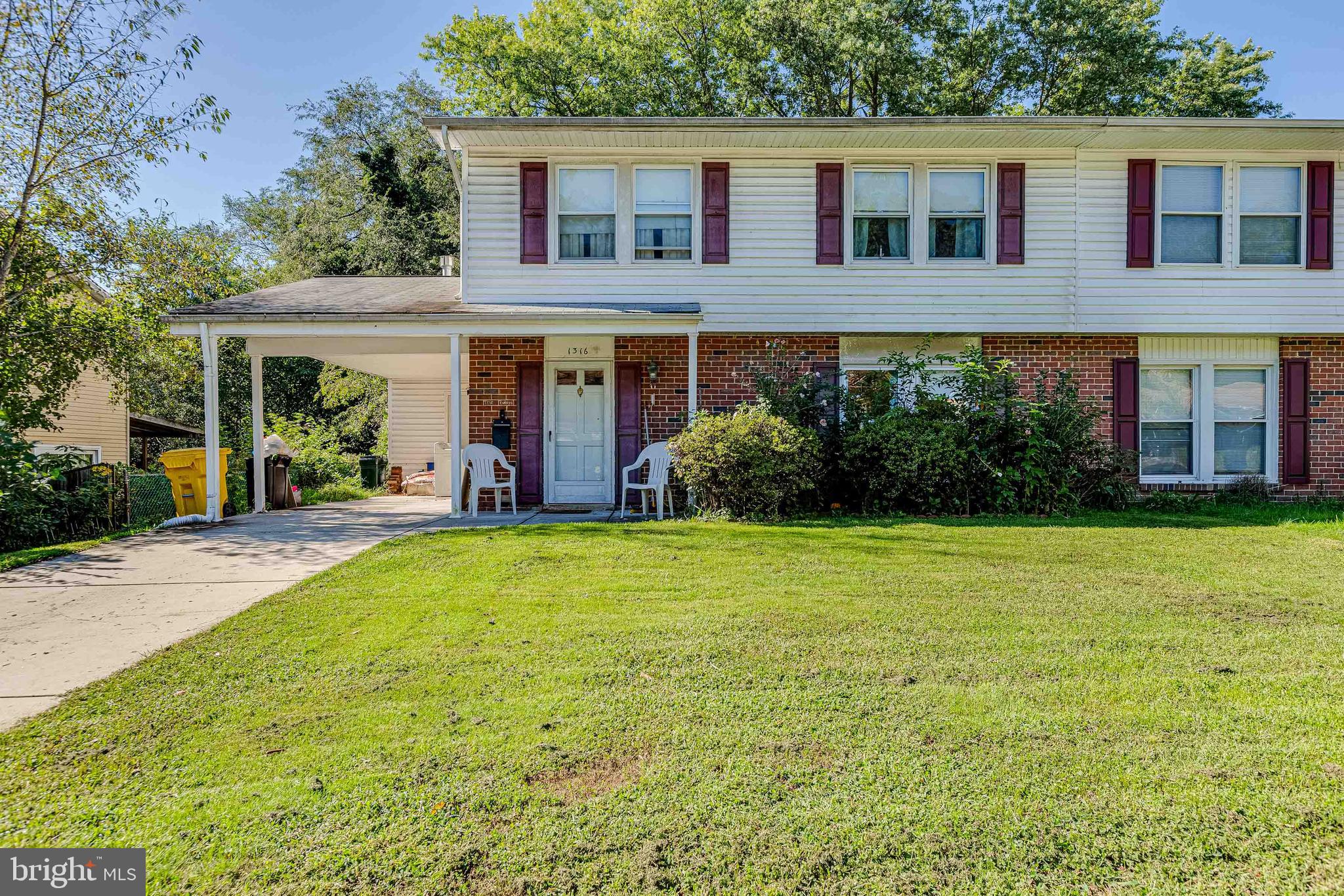 1316 Greyswood Road Odenton, MD 21113 - Photo 1 of 25 Front with Carport
