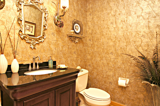 11 Tartan Ridge Road Burr Ridge, IL 60527 - Photo 13 of 25 a bathroom with a granite countertop sink and a toilet