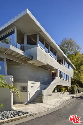 a front view of a building