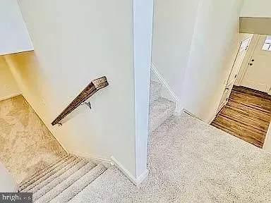 a view of a staircase