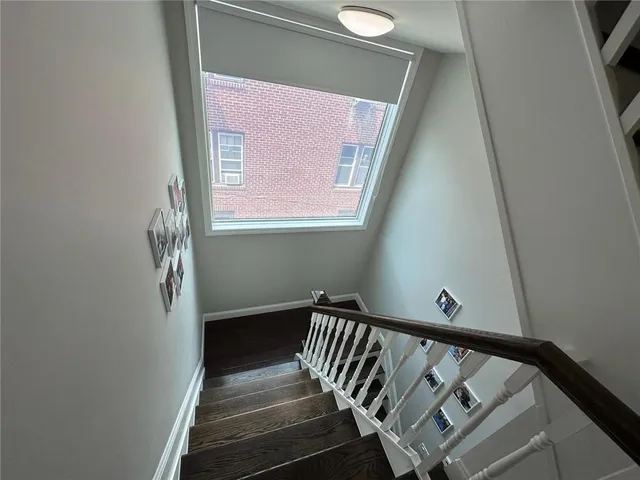 a view of stairs