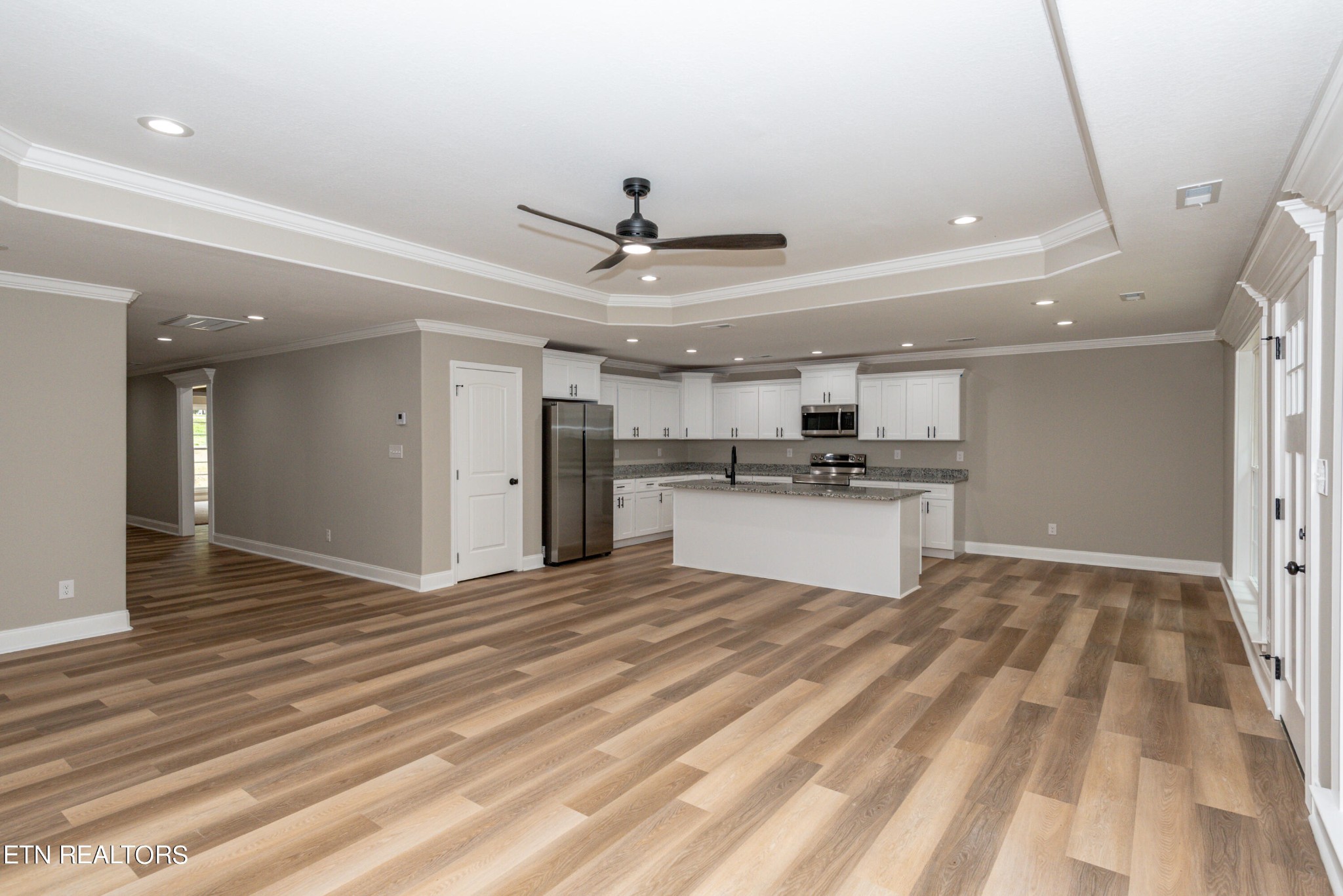 3650 Big Springs Road Friendsville, TN 37737 - Photo 13 of 26 a view of kitchen with refrigerator stove microwave and cabinets