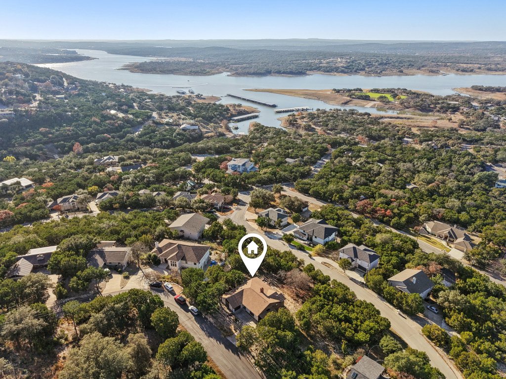 21009 Fawn Ridge Drive Lago Vista, TX 78645 - Photo 2 of 40 Drone / aerial view of a large body of water