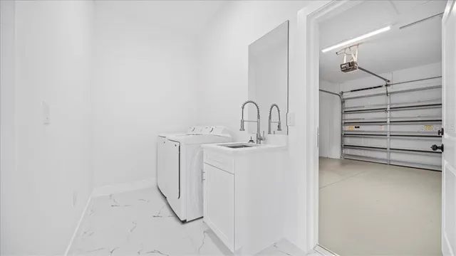 a view of room with stairs and a closet