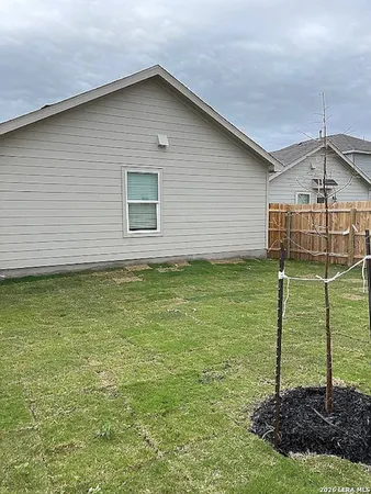 a backyard of a house