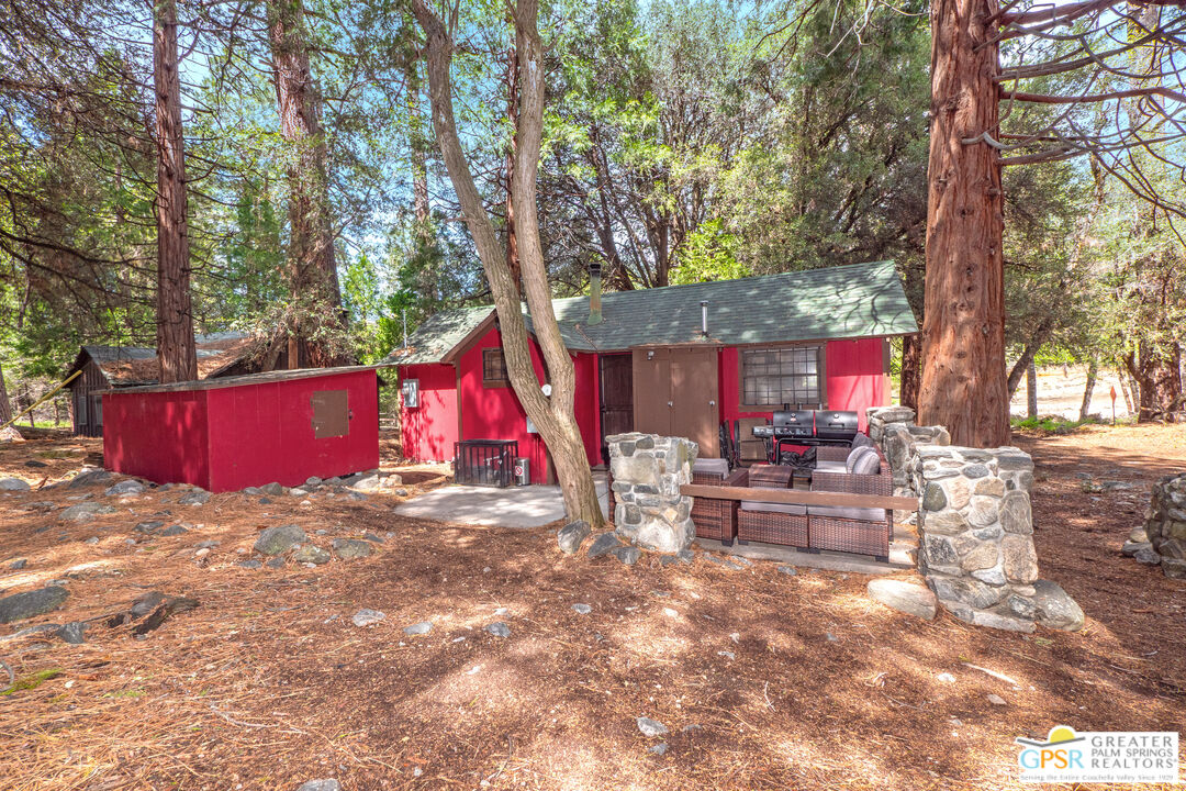 76 7 Oaks Road Angelus Oaks, CA 92305 - Photo 22 of 35 a view of outdoor space yard and patio