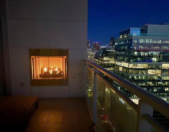a city view from a balcony