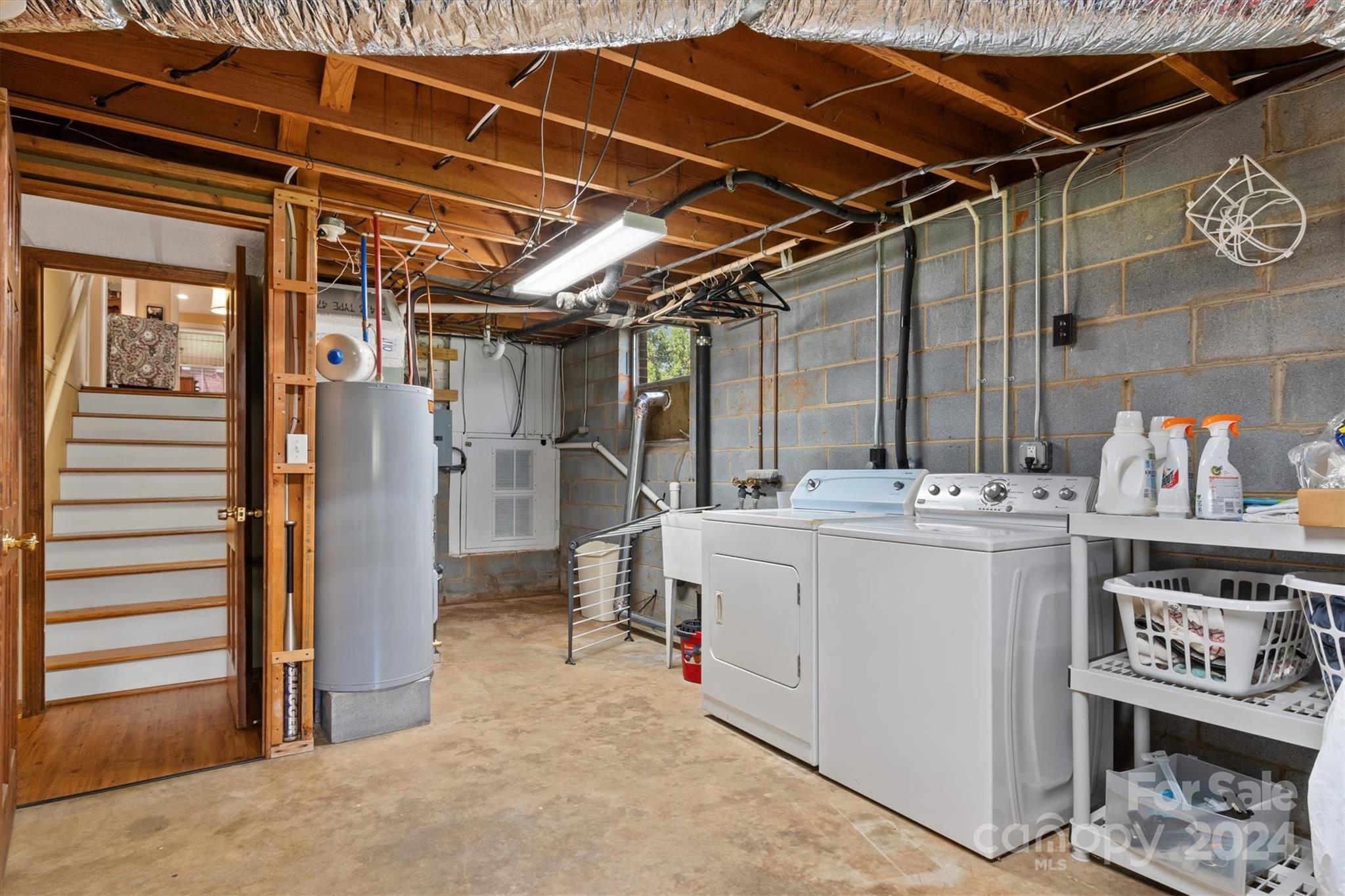 215 6th Street Northeast Conover, NC 28613 - Photo 34 of 47 a utility room with dryer and washer
