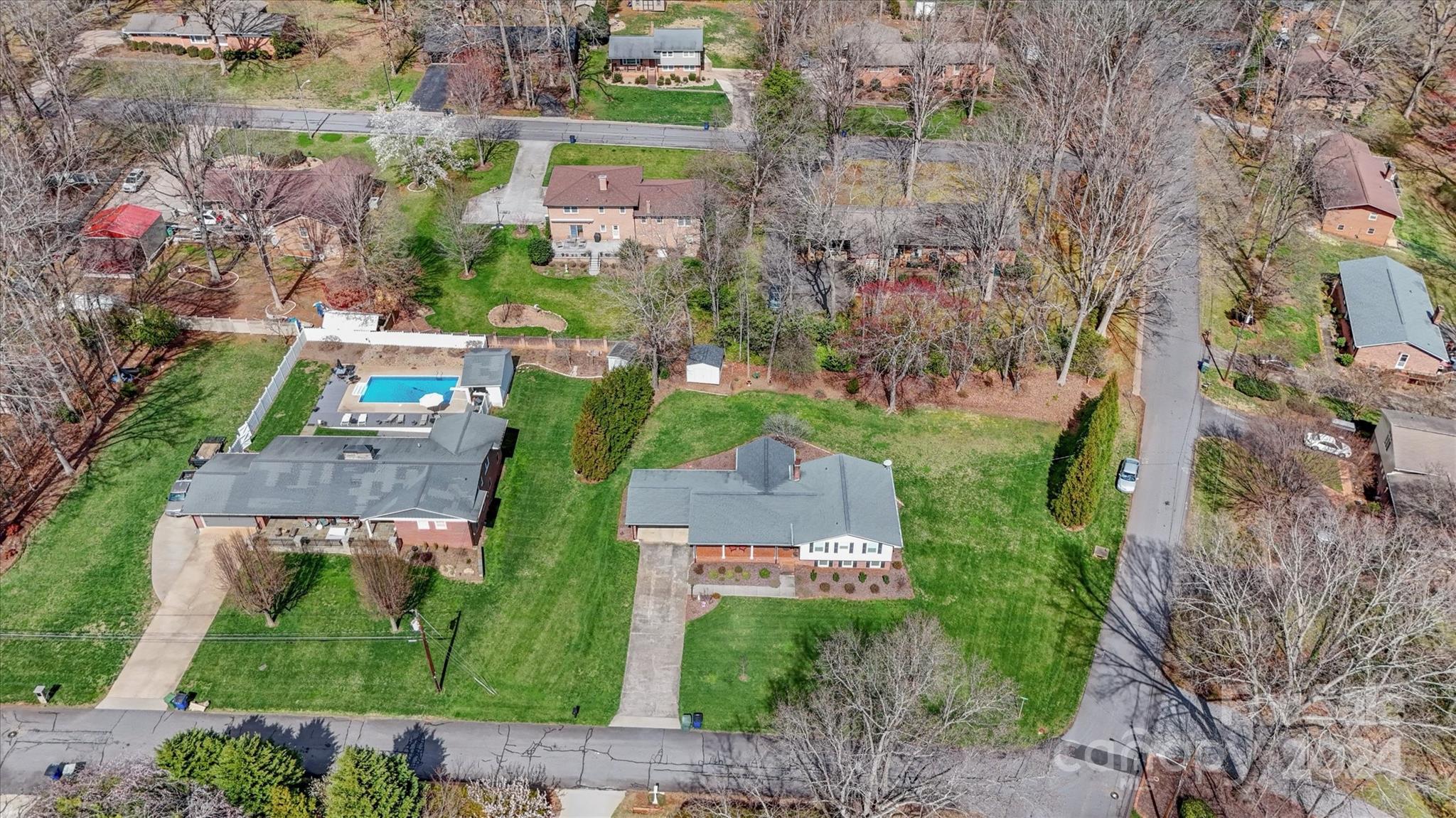 215 6th Street Northeast Conover, NC 28613 - Photo 43 of 47 an aerial view of multiple house