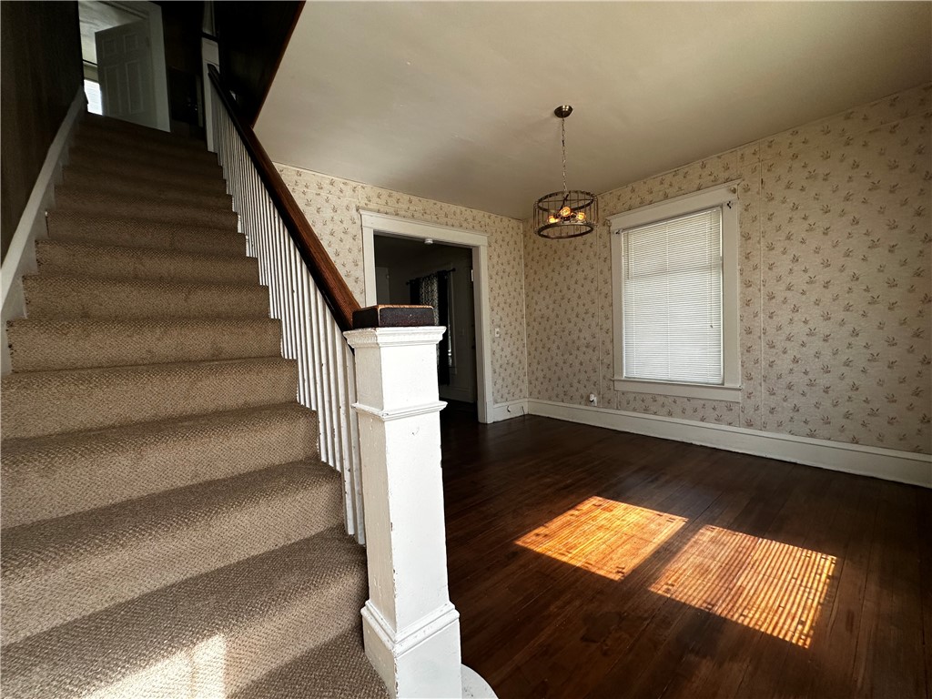 996 West Packard Street Decatur, IL 62522 - Photo 9 of 14 a view of entryway and hall with wooden floor