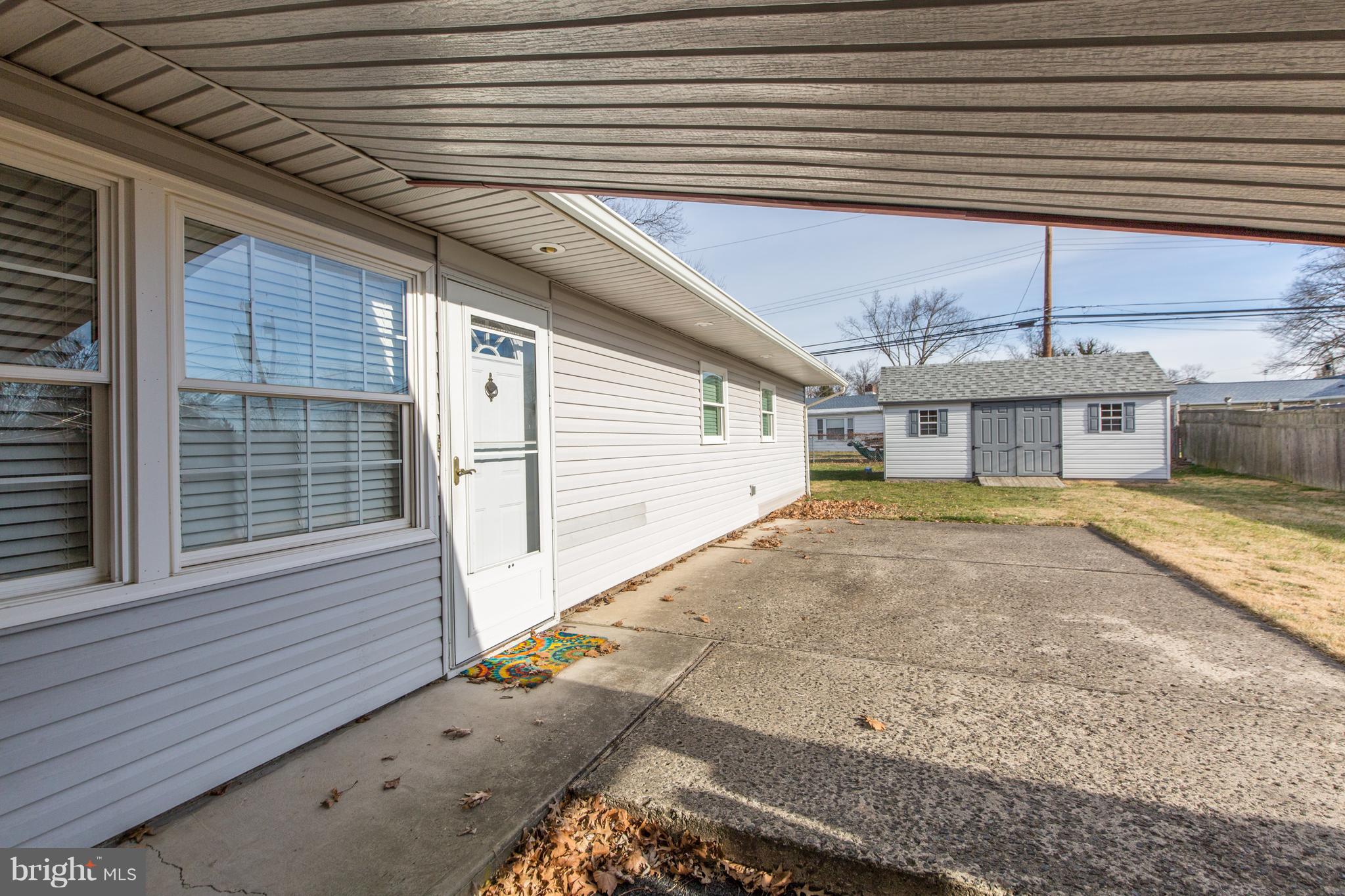 Large Patio Partially Covered