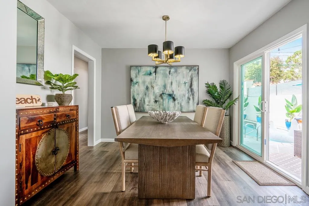 808 Leonard Avenue Oceanside, CA 92054 - Photo 10 of 25 a view of a dining room with furniture window and wooden floor