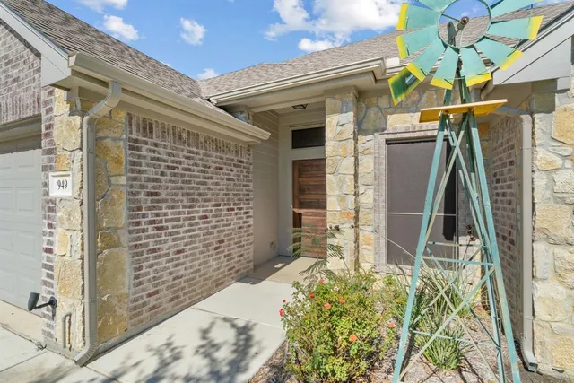 a view of front door