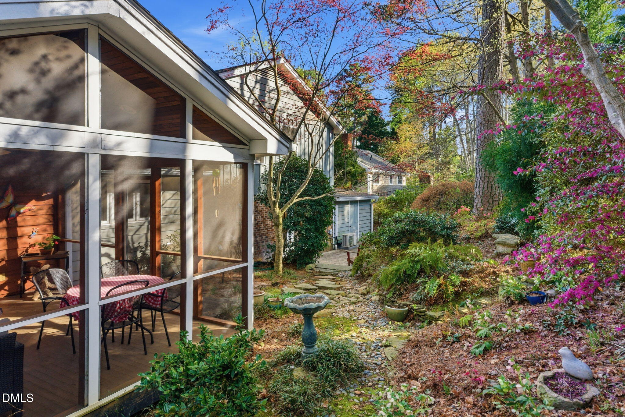 1513 Dellwood Drive Raleigh, NC 27607 - Photo 63 of 76 a backyard of a house with lots of green space